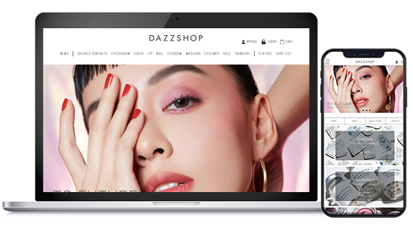 メイクアップブランド Dazzshop 公式オンラインショップがリニューアル Ecサービス Media Ec Fantas によってより分かりやすく多機能に Ecのミカタ