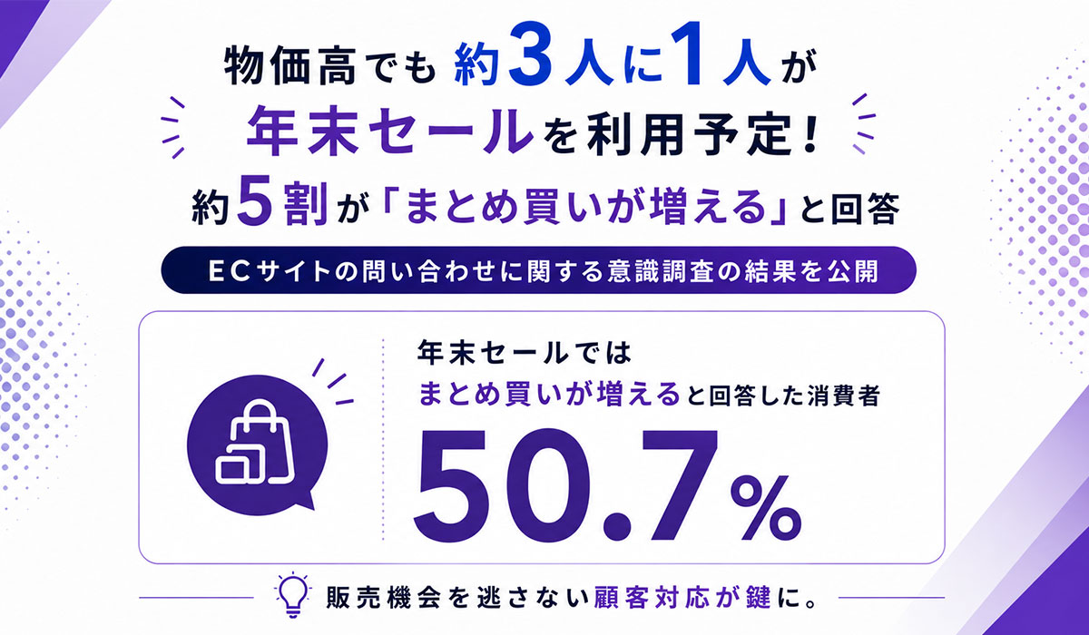 半数以上が年末セールで「まとめ買い」が増えると回答 Channel