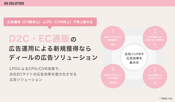 LPOなどのCVR改善に強みを持つコマースフォース、新規獲得を支援する「広告ソリューション」の提供を開始